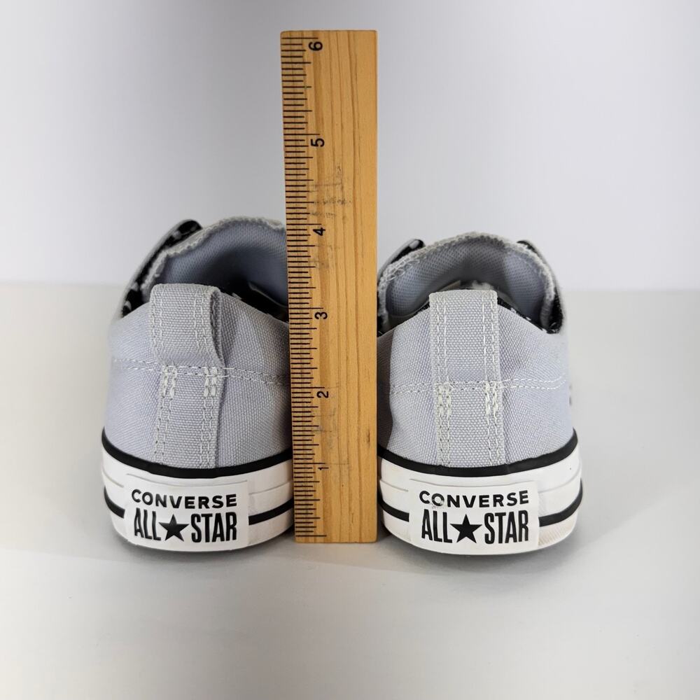 Converse All Star Women Size 7.5 Low Top 572368F Lace Up Canvas Unisex Gray Logo - Picture 3 of 11